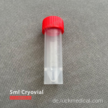 Selbststehende 5 ml Kryovial mit Schraubenkap